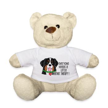 Berner Sennenhund Little Berner Therapy Humor  - Teddy - Weiß - Vorne
