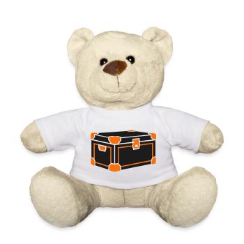 Graphique de la boîte de transport à vélo - Nounours - blanc - Devant