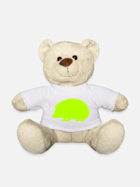 Neon Igel Silhouette - Teddy - Weiß