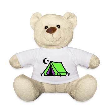 Camping Zelt Mond Grafik - Teddy - Weiß - Vorne