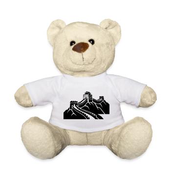 Great Wall of China - Teddy Bear - white - Front