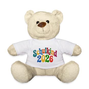 Schoolchild 2026 | School enrollment | First Year - Teddy Bear - white - Front