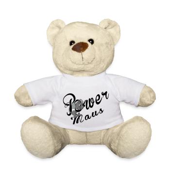 Power Maus - Teddy - Weiß - Vorne