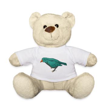 Miss Ady_Oiseau origami - Nounours - blanc - Devant