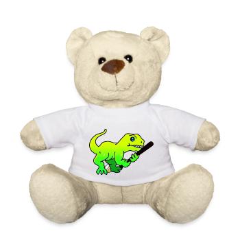 sports-dinos baseball (DDP) - Teddy Bear - white - Front