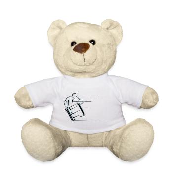 Fauteuil roulant sport vitesse - Nounours - blanc - Devant