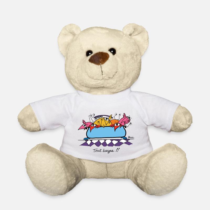 Tout baigne !! - Nounours - blanc