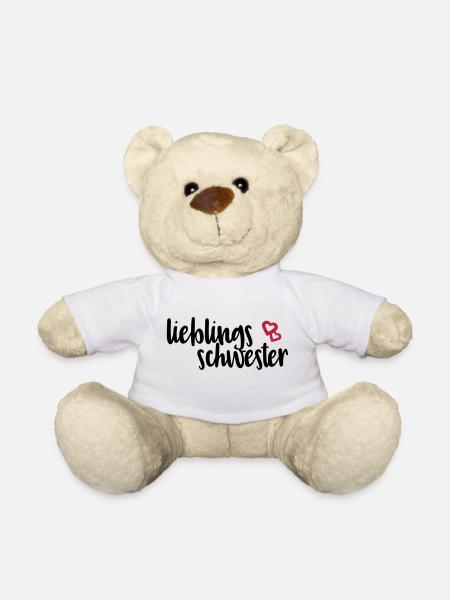 Lieblingsschwester - Teddy - Weiß