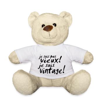 je suis pas vieux - Nounours - blanc - Devant