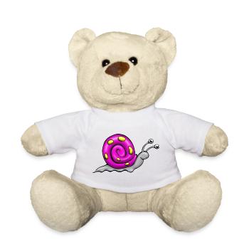 Snail comic - Teddy Bear - white - Front