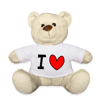 I love - Teddy - Weiß - Vorne