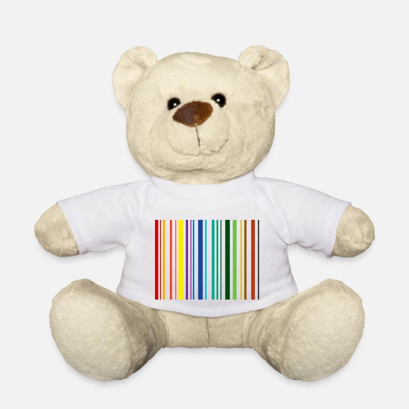 Bar code - Teddy Bear - white