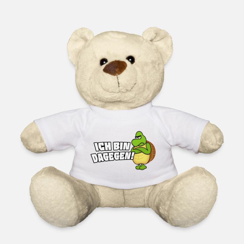 ich bin dagegen - Teddy - Weiß