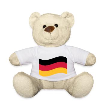 Deutschland Fahne - Teddy - Weiß - Vorne
