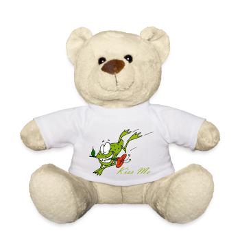 Der Kiss Me Frosch - Teddy - Weiß - Vorne