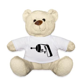Phaser Pistole Weltall – Geek & Sci-Fi T-Shirt - Teddy - Weiß - Vorne