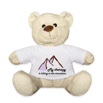 My therapy is hiking in the mountains gift - Teddy Bear - white - Front