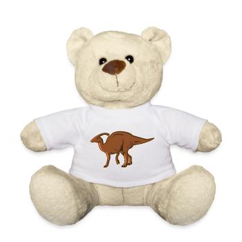 Parasaurus herbivore dinosaur primeval dinosaur - Teddy Bear - white - Front