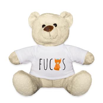 Fuchs Kinder Geschenk Geburtstag Pyjama Schlafen - Teddy - Weiß - Vorne