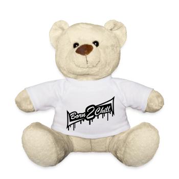 Born 2 Chill - Teddy - Weiß - Vorne