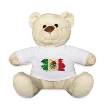 Mexico Vintage Flag / Gift Mexico - Teddy Bear - white - Front