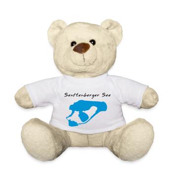 Senftenberger See mit Schriftzug 2 farbig - Teddy - Weiß - Vorne