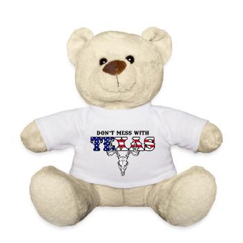 Ne plaisante pas avec le Texas - Nounours - blanc - Devant