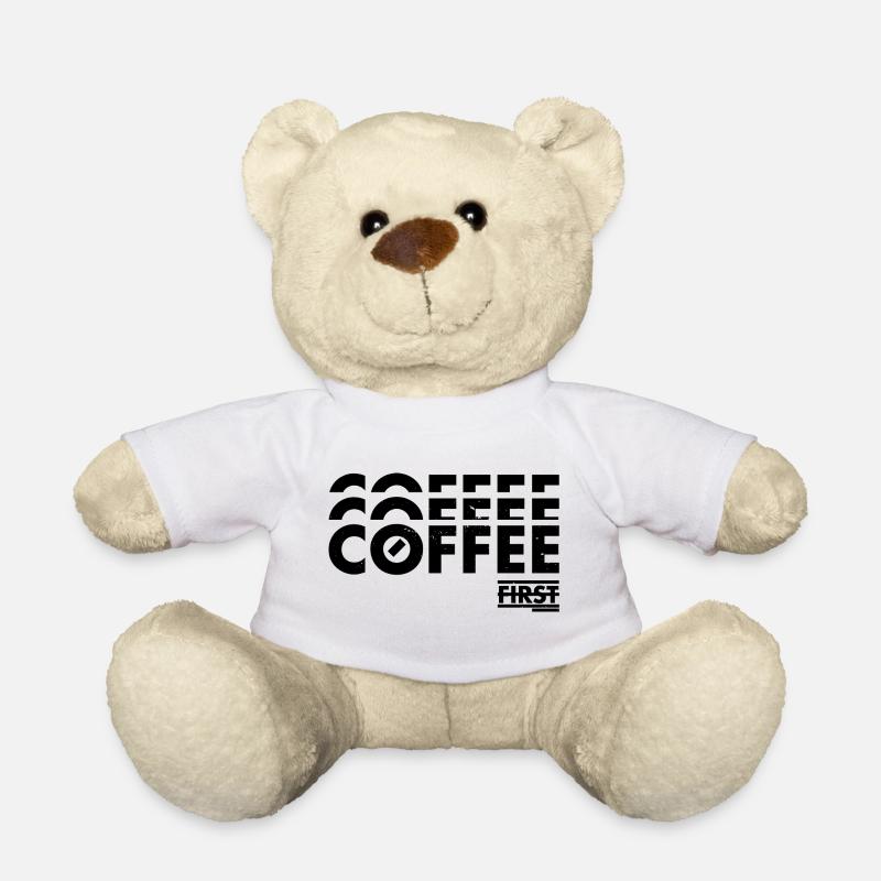 Le café d'abord - Nounours - blanc