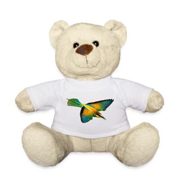 Bee-eater bird - Teddy Bear - white - Front