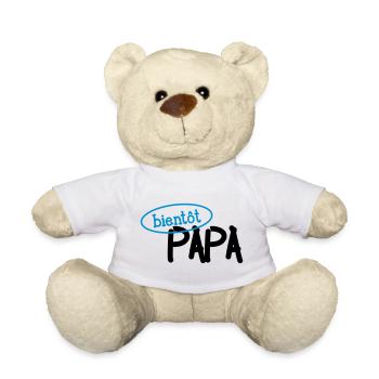 Bientôt Papa ! - Nounours - blanc - Devant