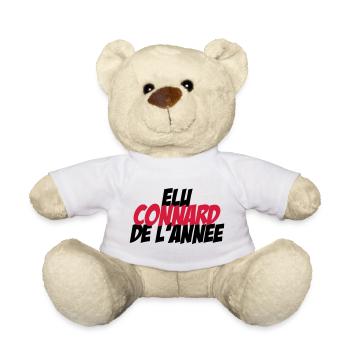 Elu Connard de l'année ! - Nounours - blanc - Devant
