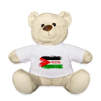Drapeau de la Palestine / Cadeau - Nounours - blanc - Devant