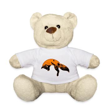 Fox - Teddy Bear - white - Front