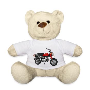 Monkey Z50J J2 DE | monza red - Teddy Bear - white - Front