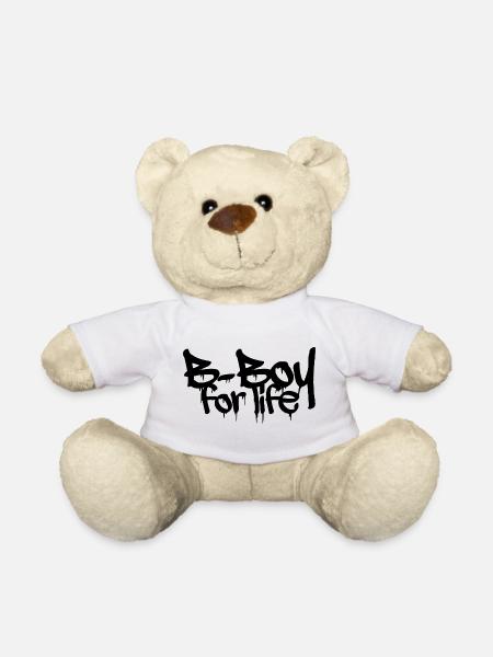 Bboy Lifestyle Graffiti Breakdance Crew Logo icon - Teddy Bear - white