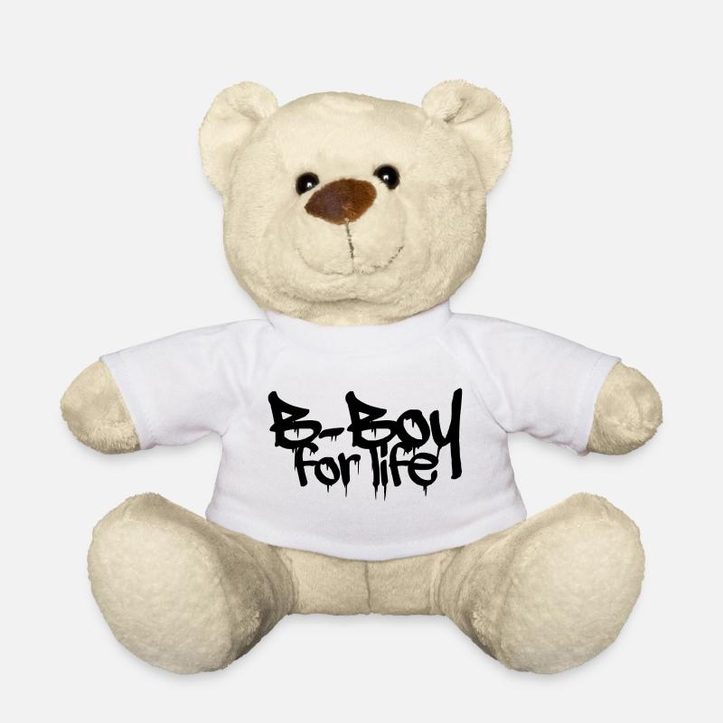 Bboy Lifestyle Graffiti Breakdance Crew Logo icon - Teddy Bear - white