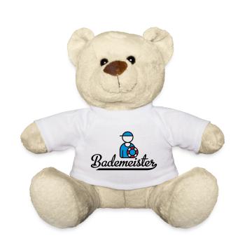 Lustige Geschenke für Bademeister - Teddy - Weiß - Vorne