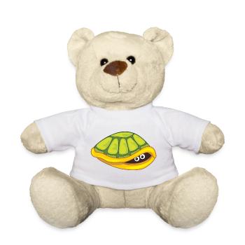 Lustige verängstigte Schildkrötenhaut - Teddy - Weiß - Vorne