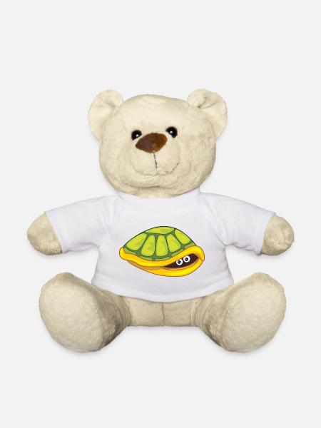 Lustige verängstigte Schildkrötenhaut - Teddy - Weiß