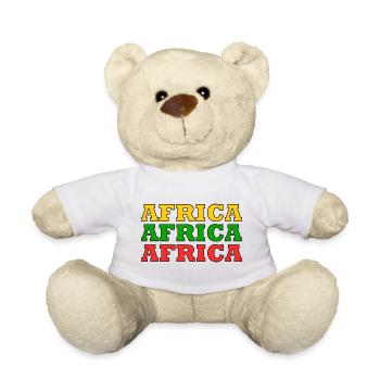 Africa Africa Africa - Teddy Bear - white - Front