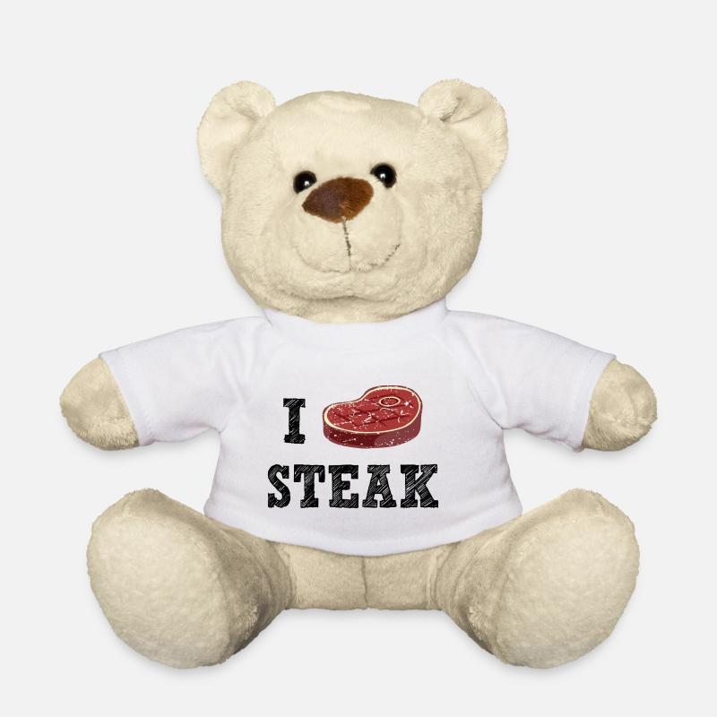 I Love Steak - Teddy - Weiß
