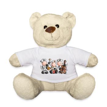 Die musikalische Kuhband - Teddy - Weiß - Vorne