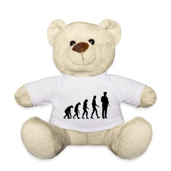 Polizist / Justiz / Polizei / Gewehr - Teddy - Weiß - Vorne
