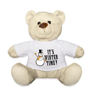 C’est le temps de l’hiver - Nounours - blanc - Devant