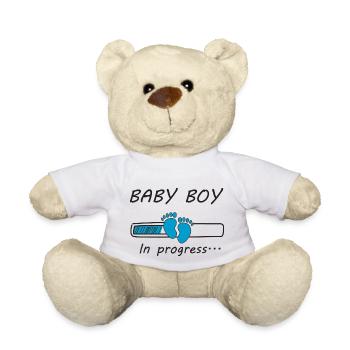 Baby boy in progress - Teddy - Weiß - Vorne