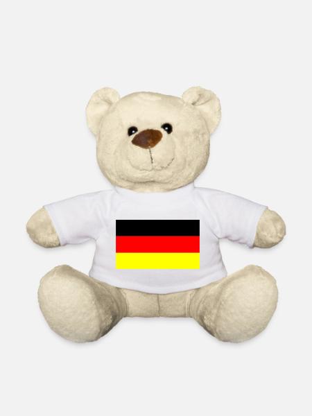Deutschland Farben schwarz rot gold - Teddy - Weiß