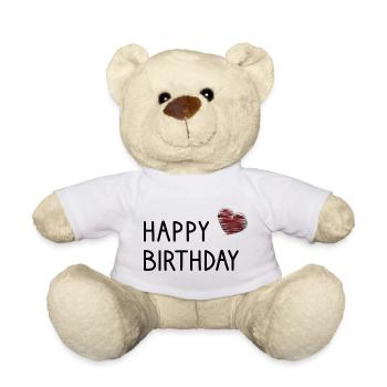 ALLES GUTE ZUM GEBURTSTAG. ALLES GUTE ZUM GEBURTSTAG. - Teddy - Weiß - Vorne
