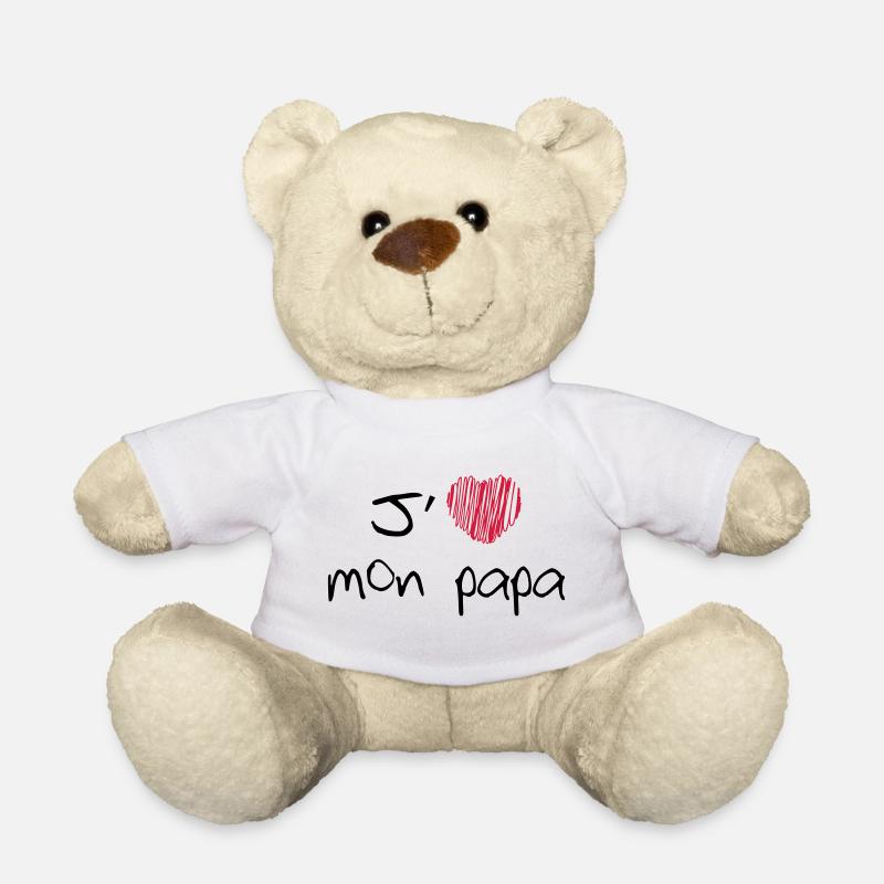 J'aime mon papa - Nounours - blanc