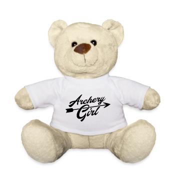 Motif de flèche fille Archer - Nounours - blanc - Devant