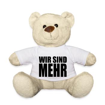 WIR SIND MEHR - Teddy - Weiß - Vorne